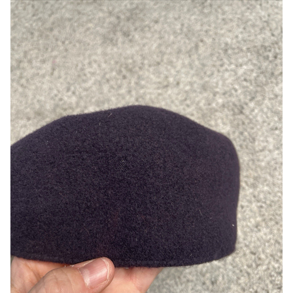 Vintage Burberrys Newsboy Cap Beret Sz 7 1/2" 100% Wool Hunting Hat England - Picture 5 of 13